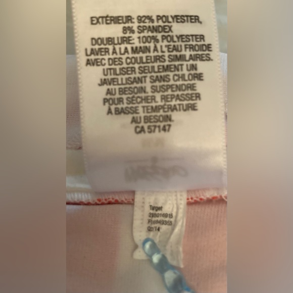 Mossimo Women’s Orange and White Striped Halter Spaghetti Strap Tankini M EUC - Picture 16 of 16